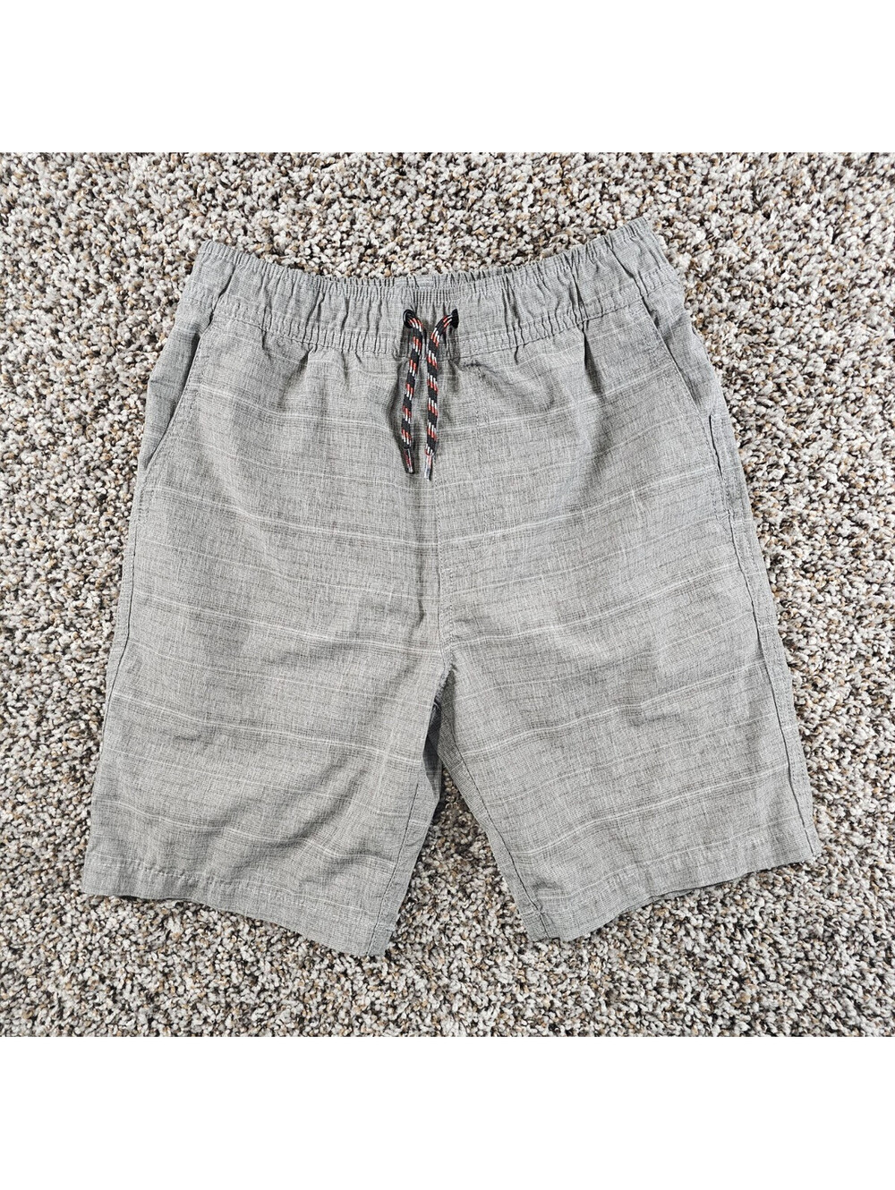 Depart West Boys Sz S (8) Elastic Waist Athletic Shorts Light Gray
